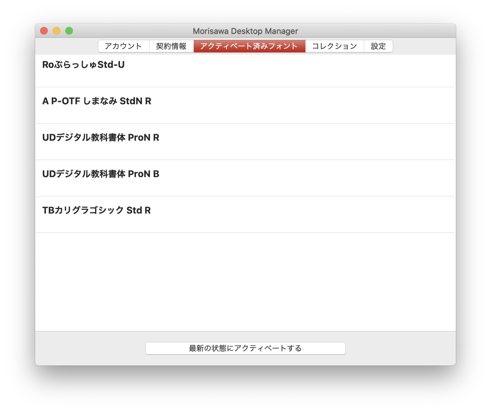 フリープランのお申し込み方法 Morisawafonts