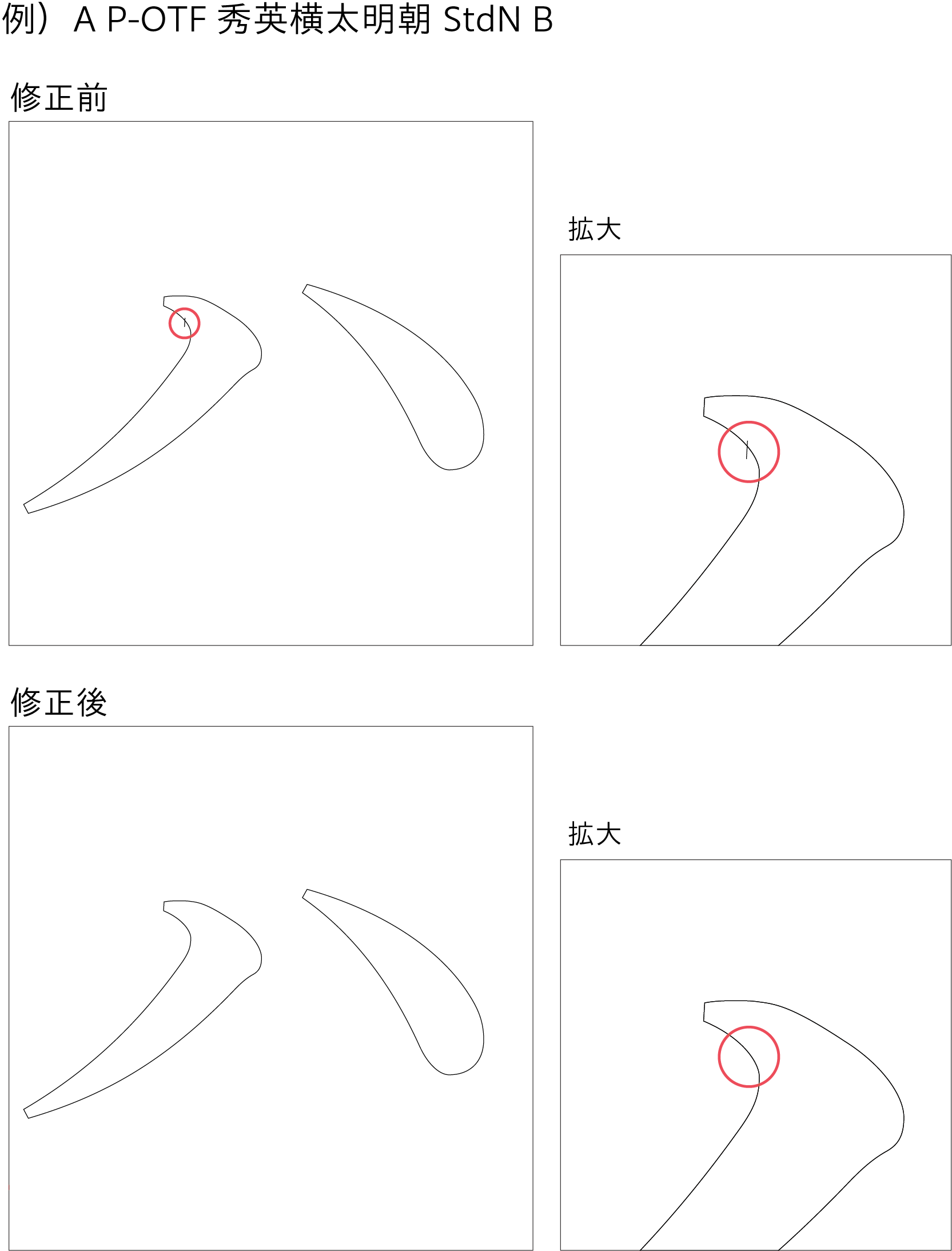 秀英横太明朝の改訂について – MorisawaFonts